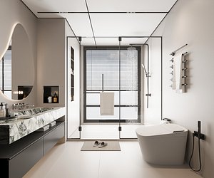 modern bathroom 3D model