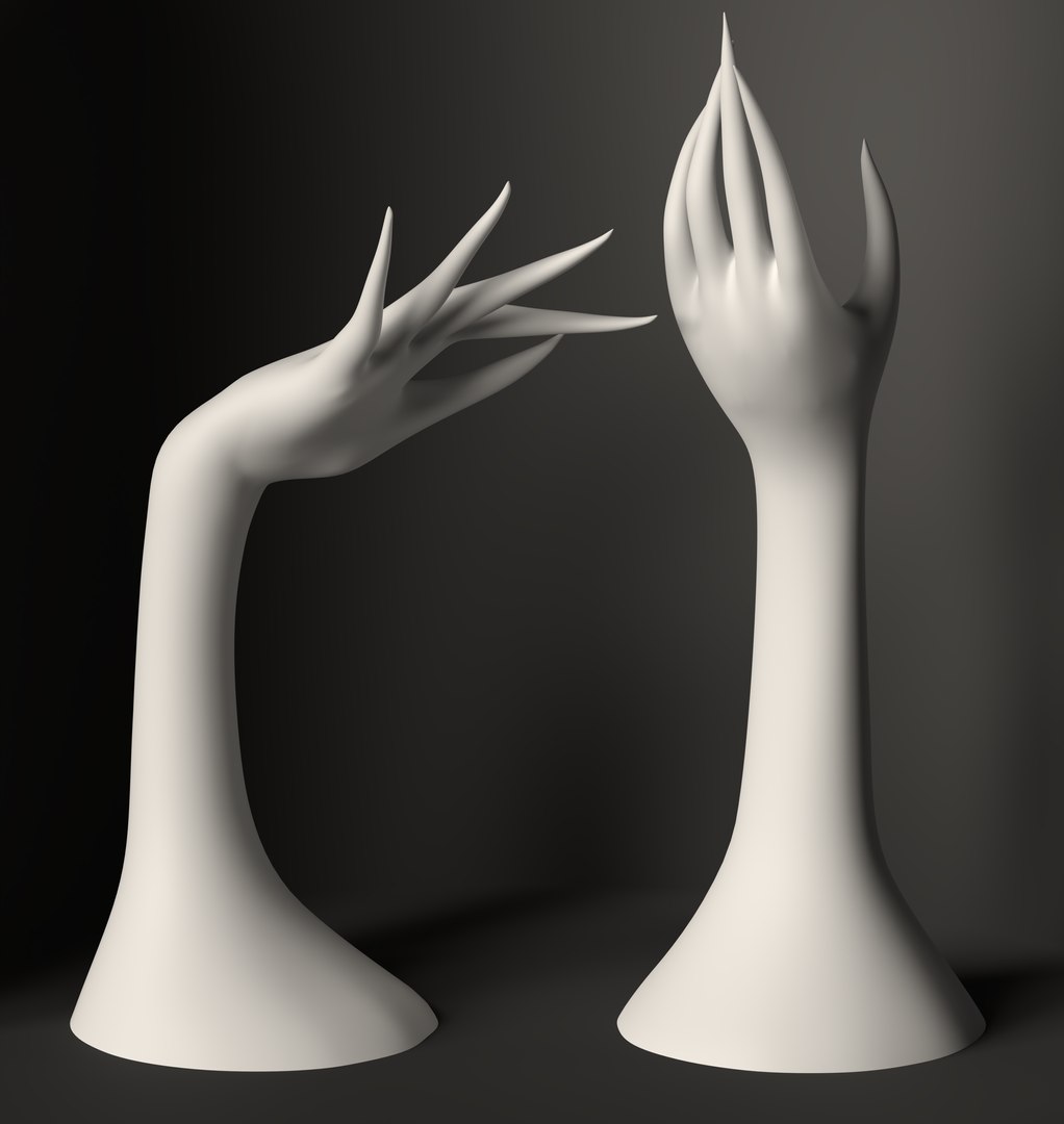3D Female Hands Vintage Pose 3D Print Model Model - TurboSquid 2282875