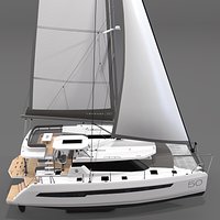 3D Catamaran Leopard 50