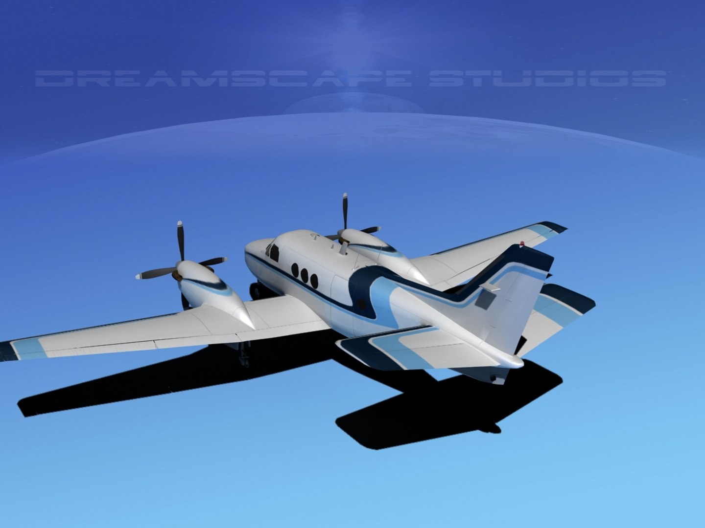 Beechcraft King Air 3d Model