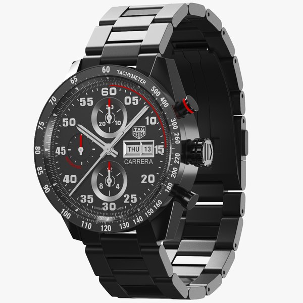 3D Detailed Men Wrist Watch