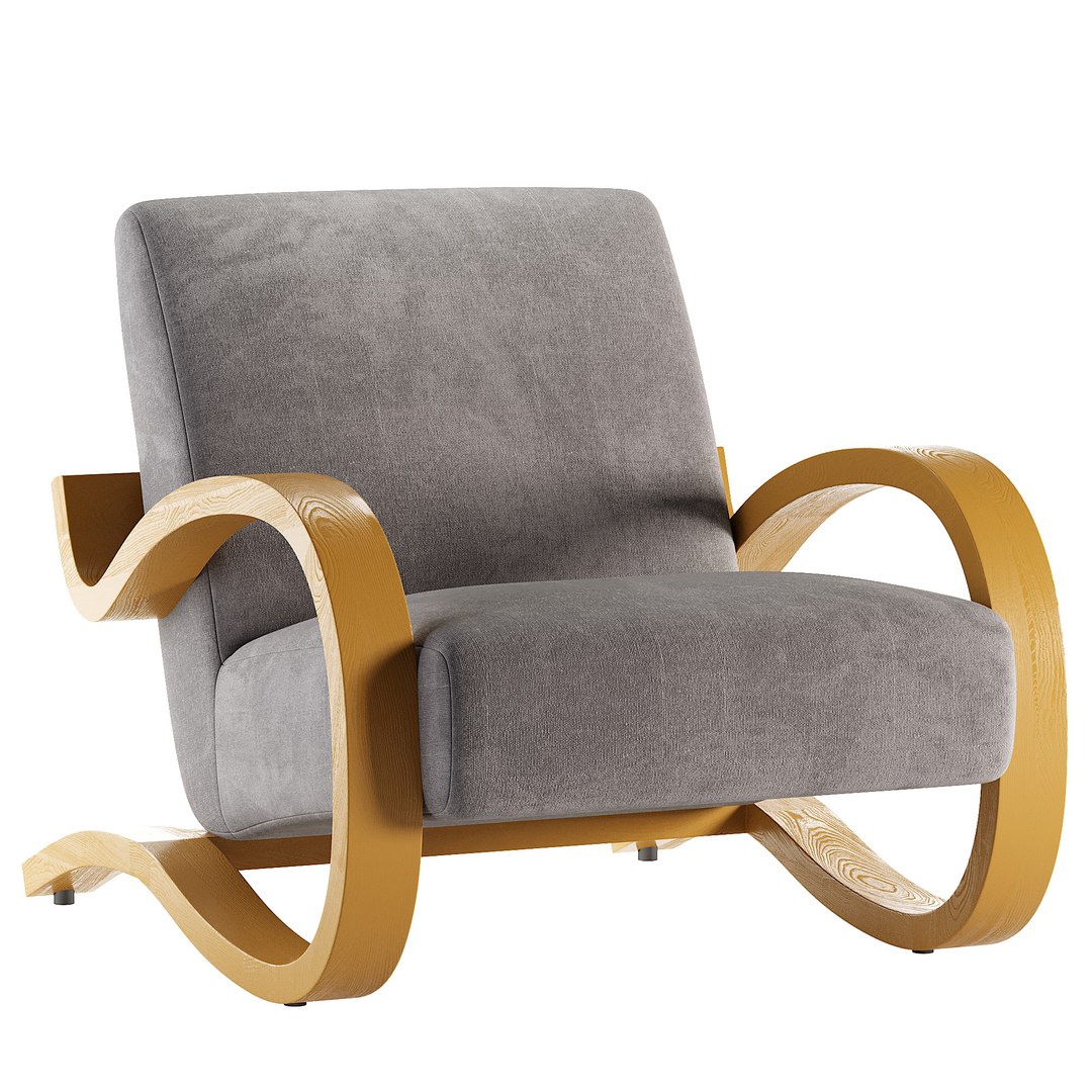 3D Herbin Leather Lounge Chair 2015 - TurboSquid 2246419