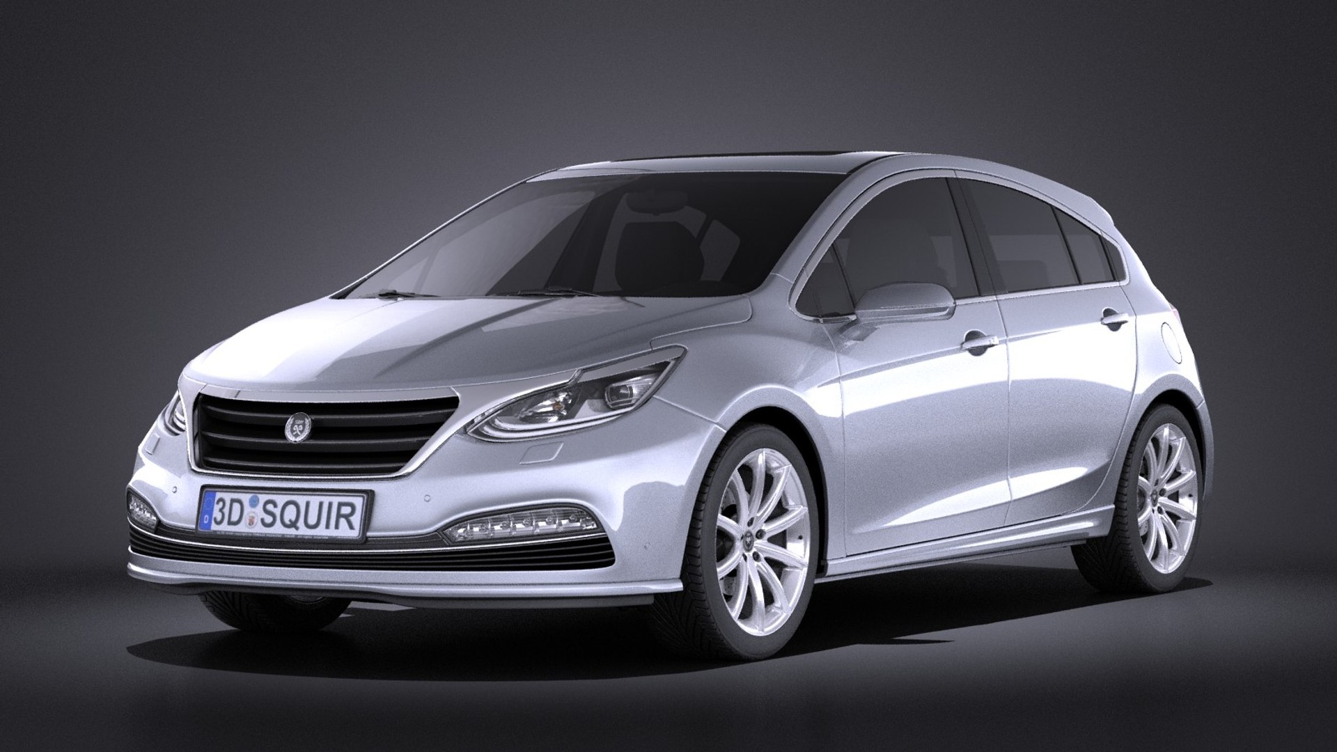 Generic Hatchback V3 3d Model
