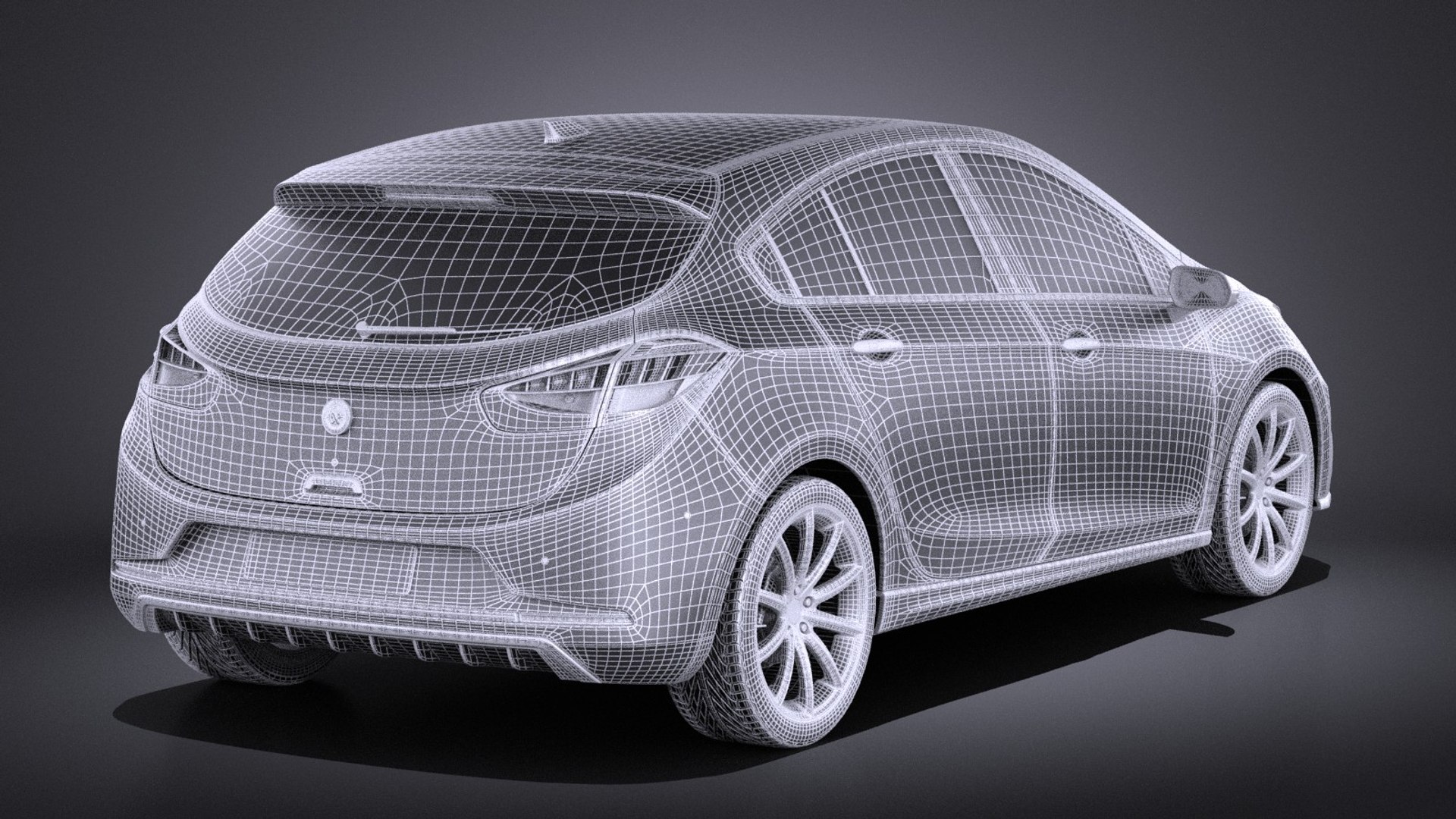 Generic Hatchback V3 3d Model