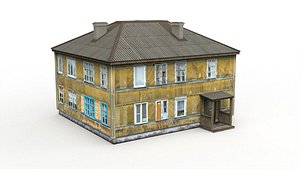 3D Two-storey village house