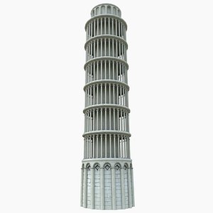 pisa tower 3D model