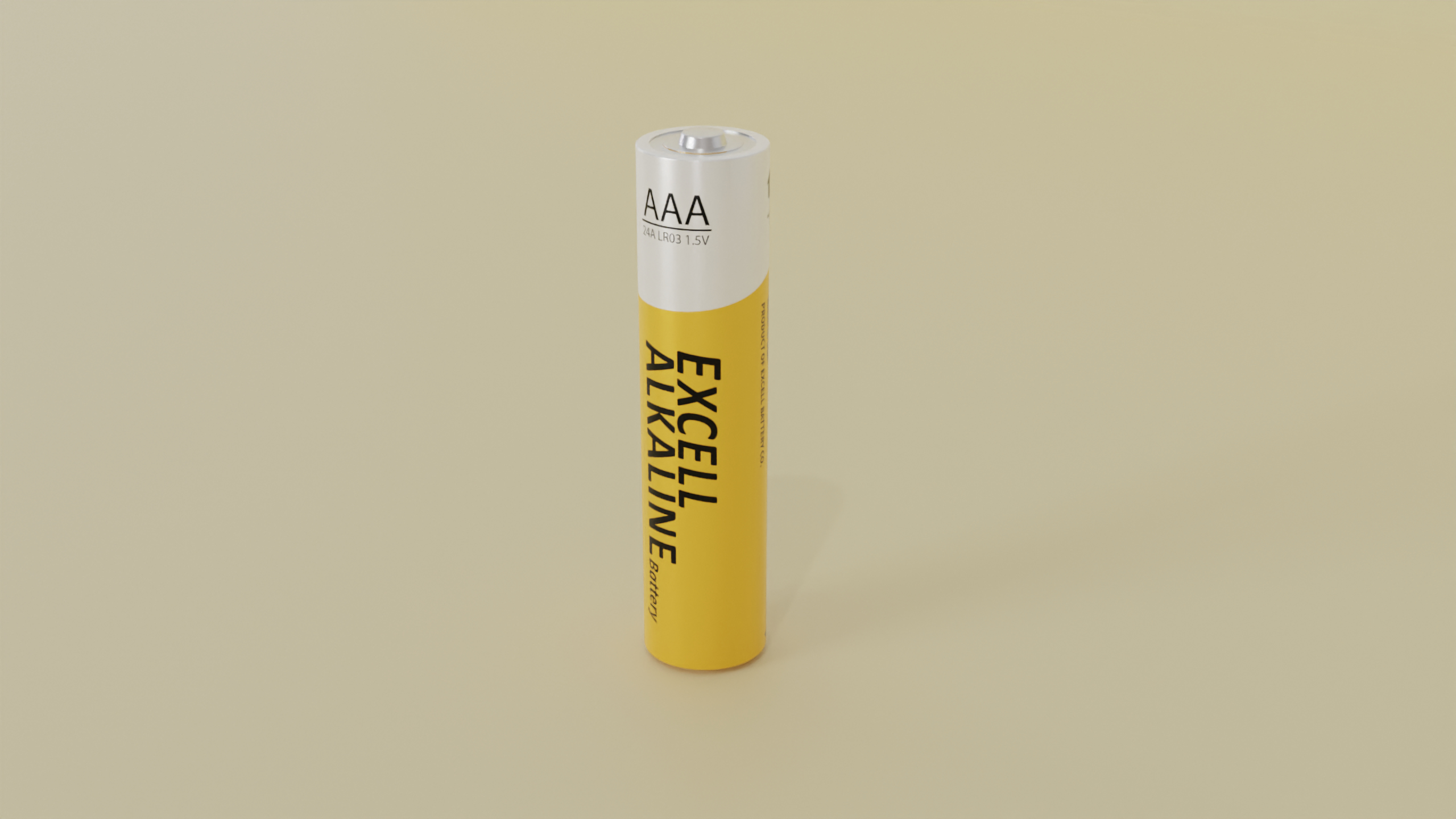 Common battery 3D model TurboSquid 1769614