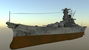 3d model battleship yamato