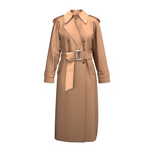 Wool Oversized Trench Coat