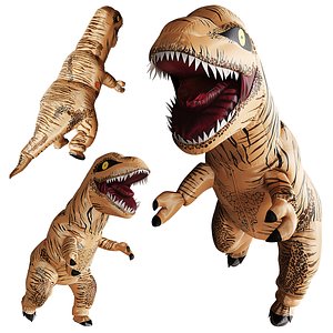 3D model inflatable dinosaur costume