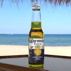 Coronita Beer Glass Bottle 07oz model