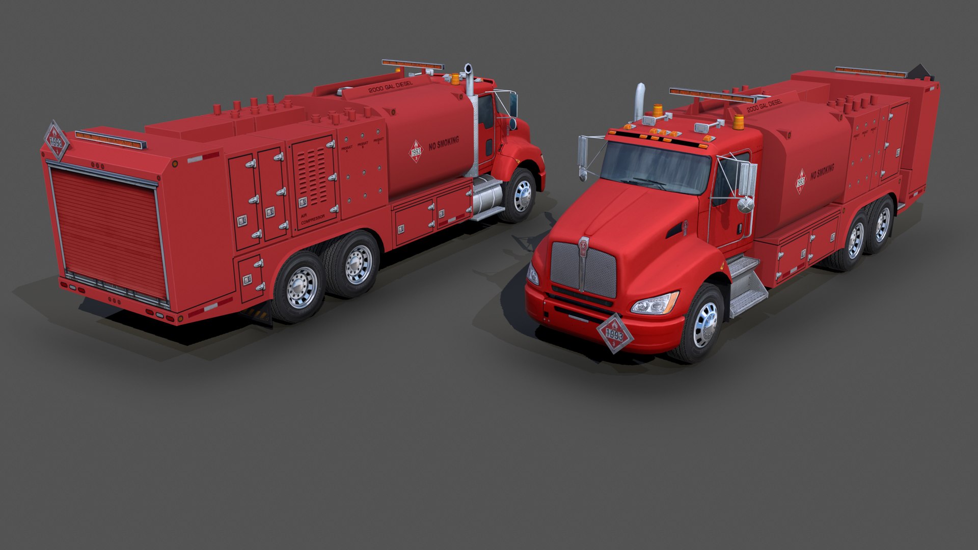Kenworth T440 2016 Fuel And Lube S02 3D Model TurboSquid 2112400