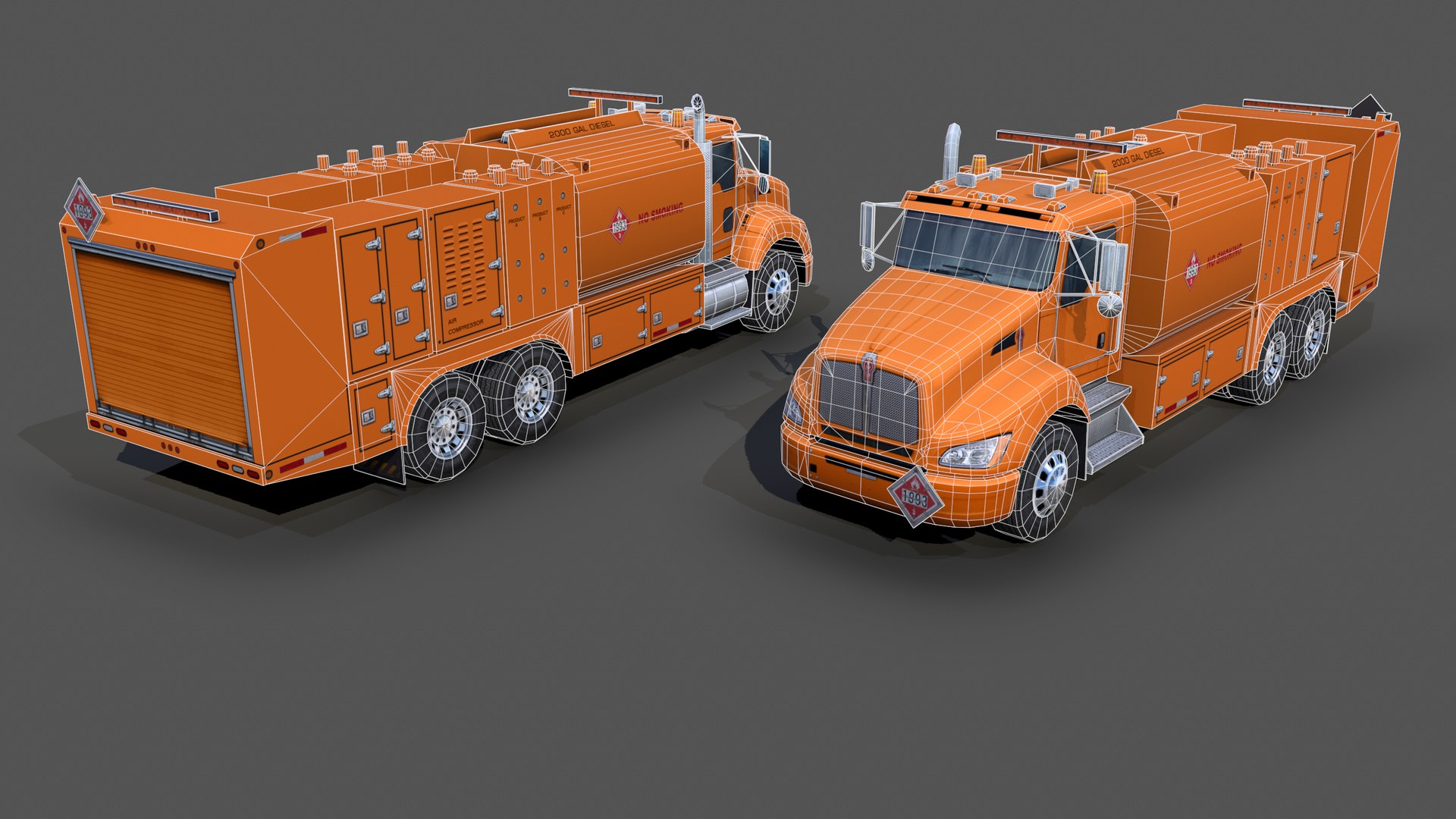 Kenworth T440 2016 Fuel And Lube S02 3D Model TurboSquid 2112400