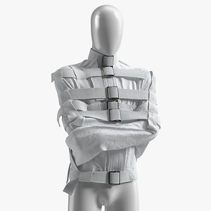 Straitjacket Mannequin Pose White