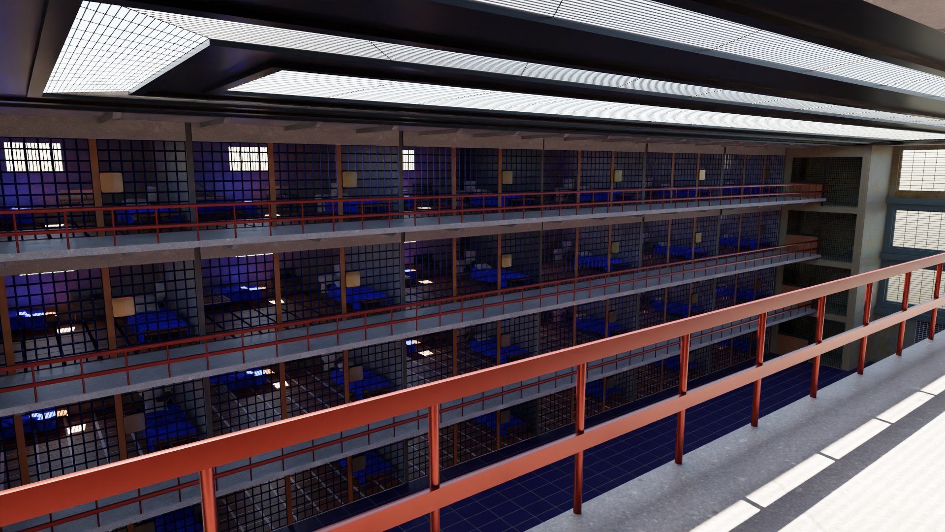 Prison Interior 3D Model - TurboSquid 2154594