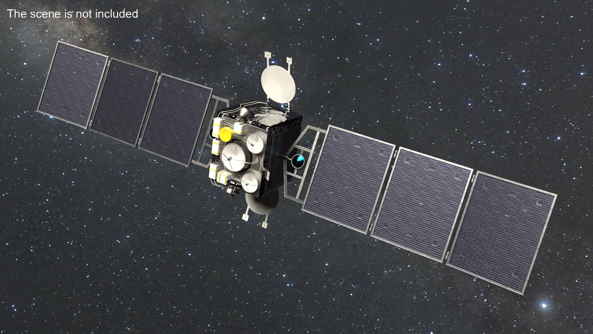 3D Modern Communication Satellite Model - TurboSquid 2425126