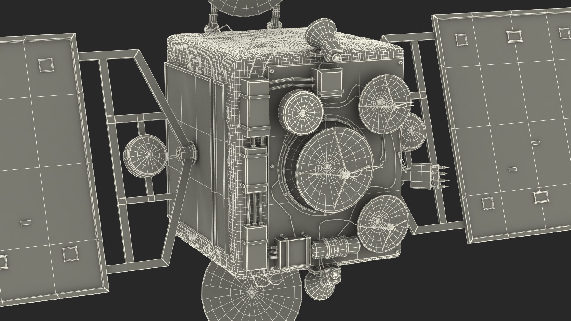 3D Modern Communication Satellite Model - TurboSquid 2425126
