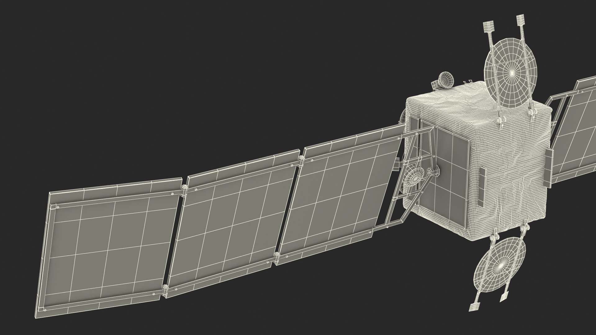 3D Modern Communication Satellite Model - TurboSquid 2425126