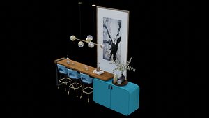 3D Furniture Kitchen Set