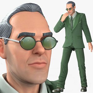 3D Cartoon Rigged Professional Business Man Character 3D Model