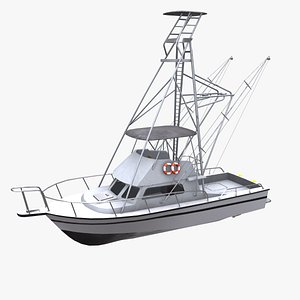 Fishing Boat 007 Low-Poly PBR