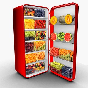 3D model Fruit fridge