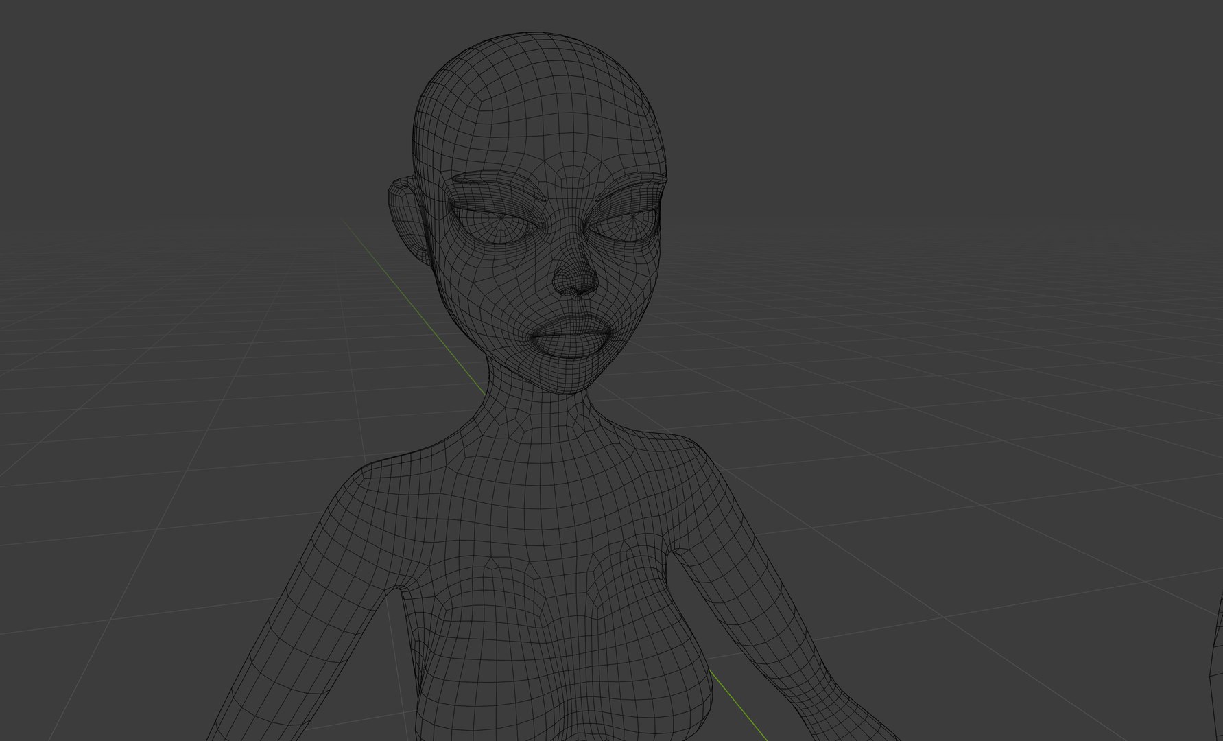 Base Female Character - LowHigh Poly Rig 3D Model - TurboSquid 1856557