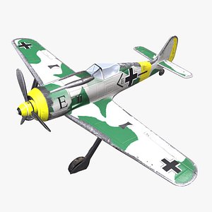 Focke-Wulf Fw 190 Low-Poly PBR