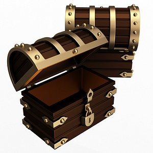 3D Chest Treasure Opened