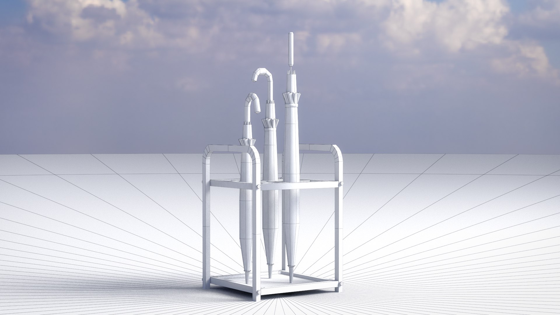 3D Umbrella Rack - TurboSquid 2325669