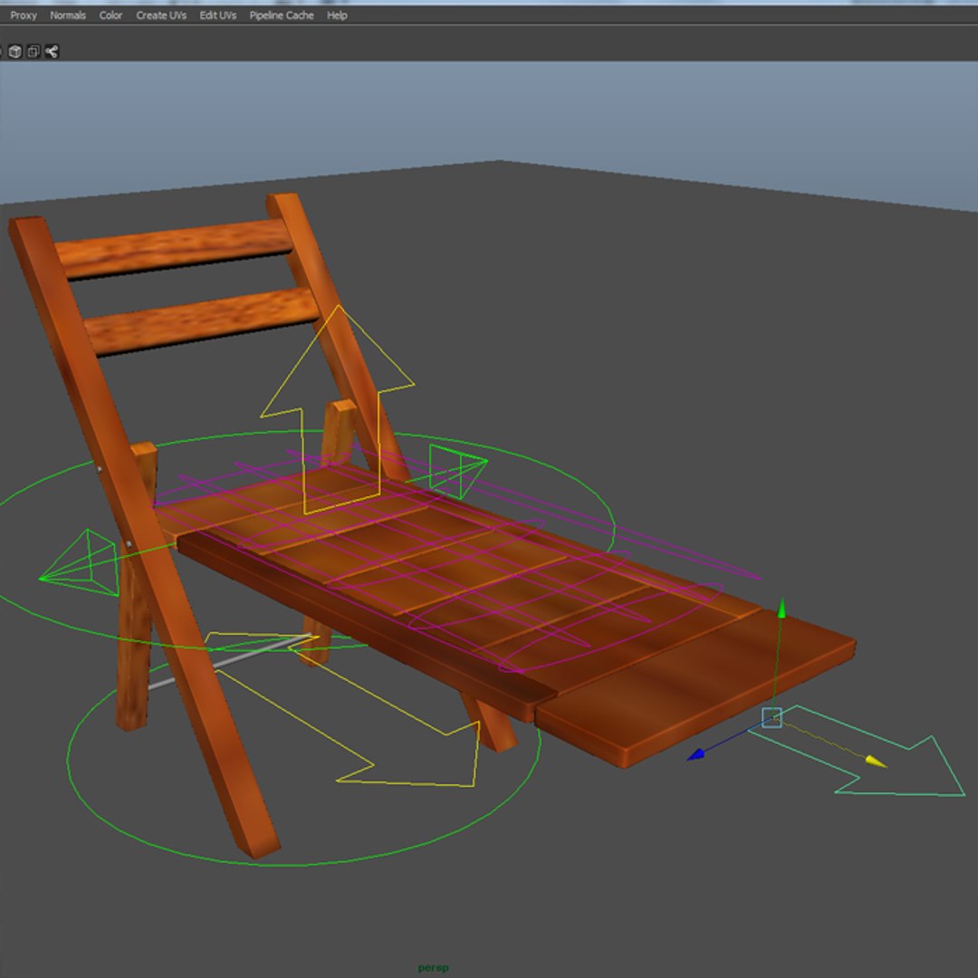 3d rigged chair