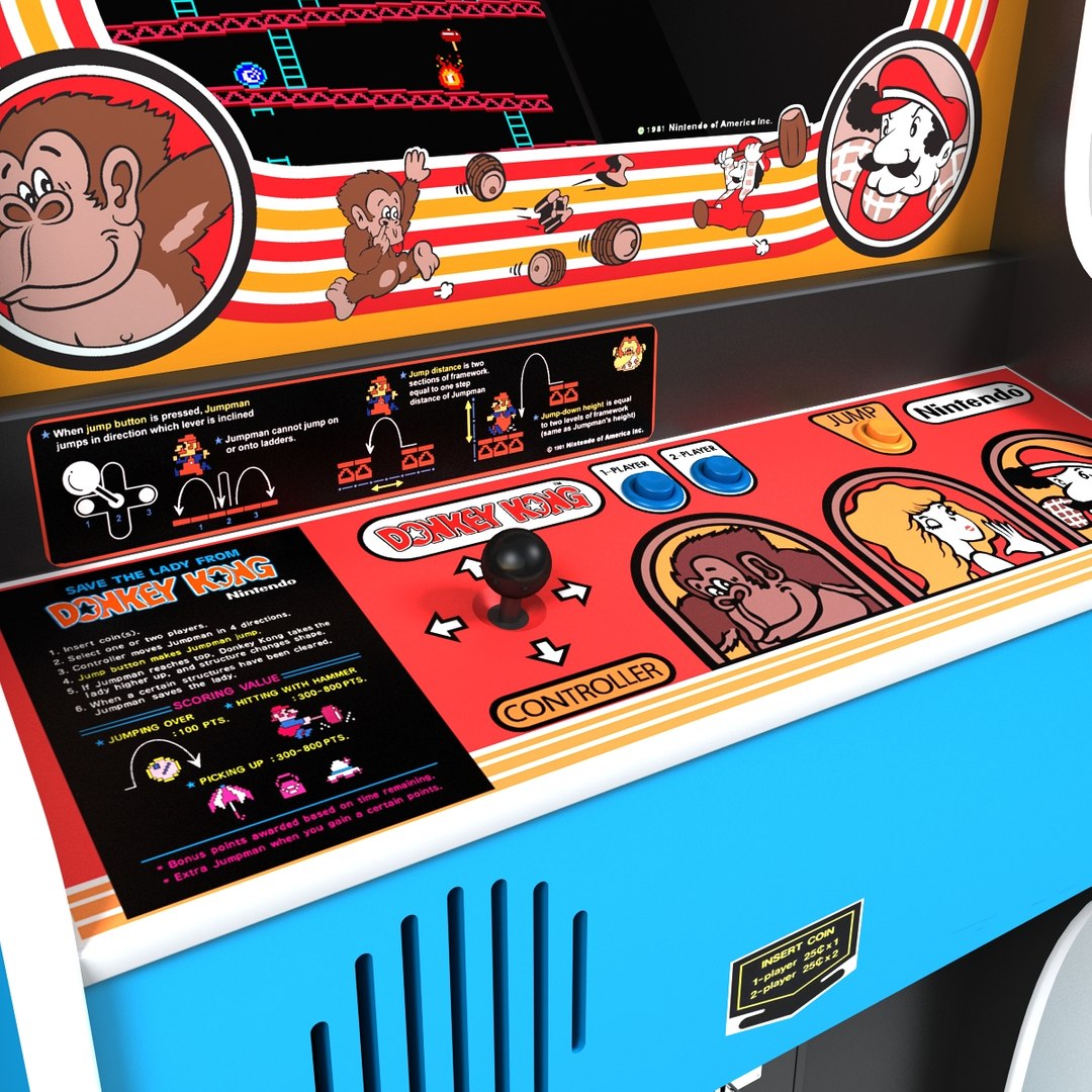 3d Model Of Donkey Kong Arcade