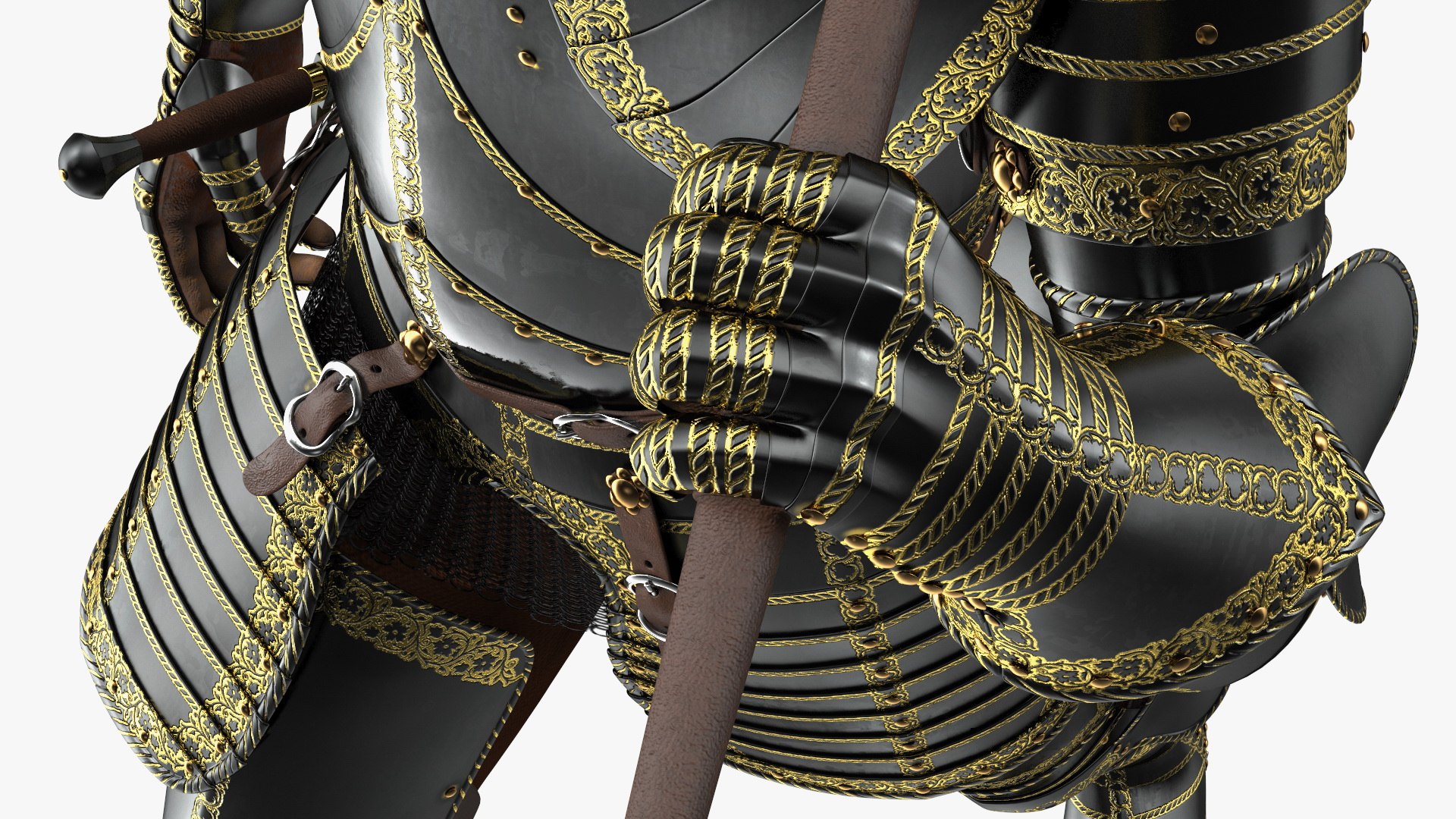 3D model Medieval Knight Black Gold Full Armor Walking Pose https://p.turbosquid.com/ts-thumb/yR/fhE9Gg/GP/medievalknightblackgoldfullarmorwalkingposemb3dmodel014/jpg/1640619766/1920x1080/fit_q87/0a27121b79fe62a72ccdf02a3bf3927ba48bf7c6/medievalknightblackgoldfullarmorwalkingposemb3dmodel014.jpg