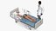 3D Patient on Hospital Bed And Doctor Rigged for Cinema 4D