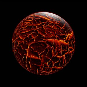 alien planet lava model