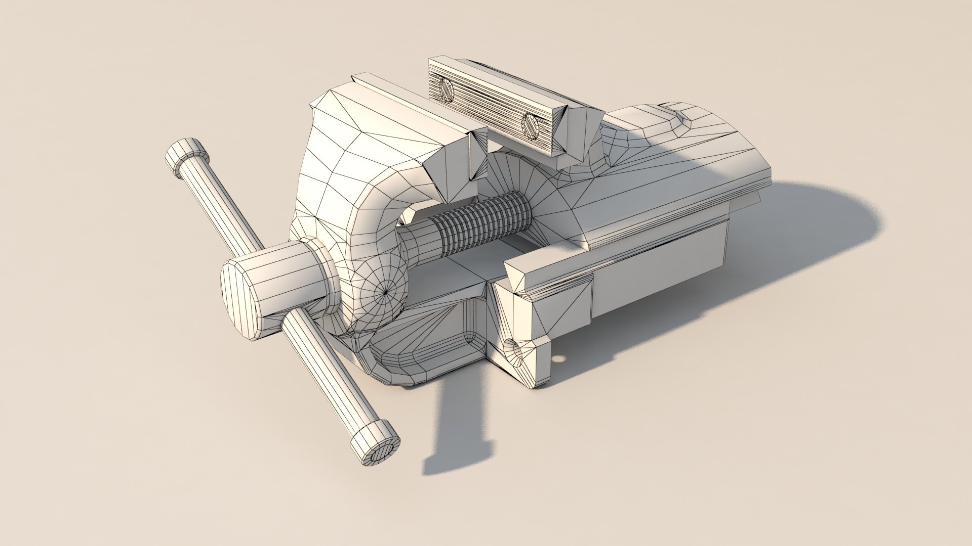 3D bench vice - TurboSquid 1258341