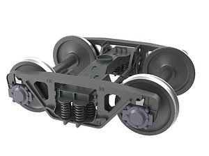 Highly detailed the wagon bogie