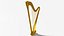 Harp OBJ 3D model