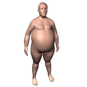 3ds max man overweight