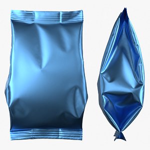 3D Food Bag Mockup 04 model