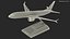 Turbofan Aircraft Scale Model with Stand 3D model