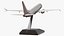 Turbofan Aircraft Scale Model with Stand 3D model