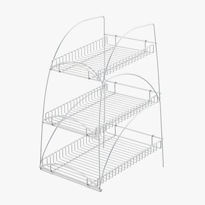supermarket shelving wire 3D model