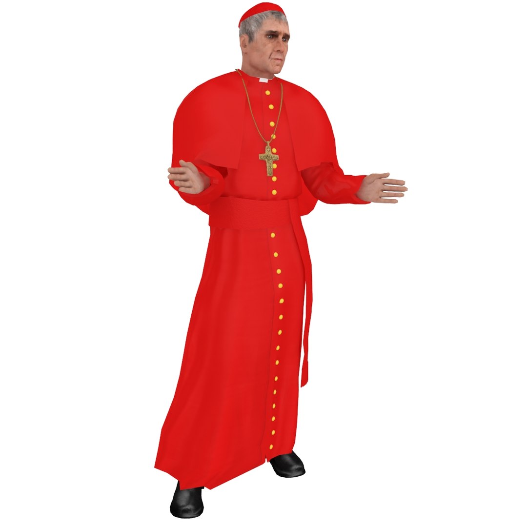 红衣主教v2rigged3d模型