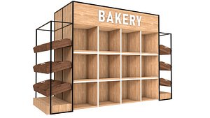 3D Bakery Shelf model