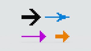 3D Arrow Pixel Collection model