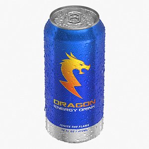 Energy Drink Can With Droplets 473ml