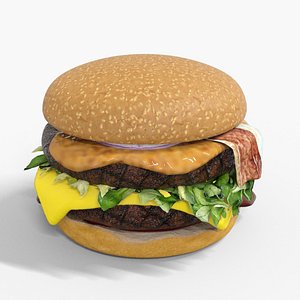 BURGER Low-poly 3D model model