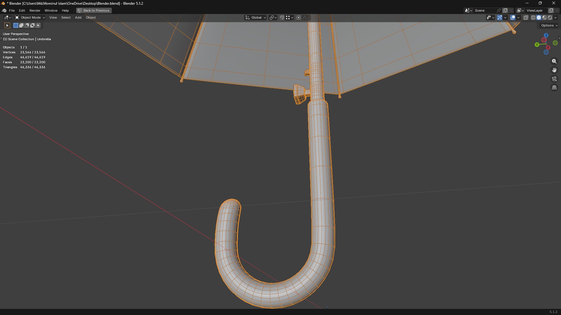 Umbrella PBR 3D model https://p.turbosquid.com/ts-thumb/yS/Bs8lgx/UX/screenshot20260626220143/png/1782489917/1920x1080/fit_q87/266eddb9195b0a3858a7e512139aa78c3d042c3b/screenshot20260626220143.jpg