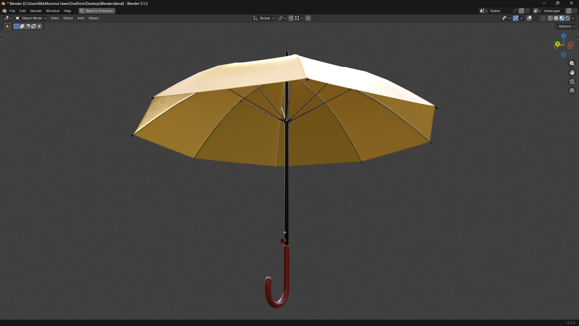 Umbrella PBR 3D model https://p.turbosquid.com/ts-thumb/yS/Bs8lgx/kS/screenshot20260626220056/png/1782491102/1920x1080/fit_q87/4575d032e87c0e9b80467506a1ccf6fb4f3afe34/screenshot20260626220056.jpg